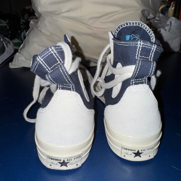 Converse Navy and White High-Top Sneakers - Picture 3 of 4